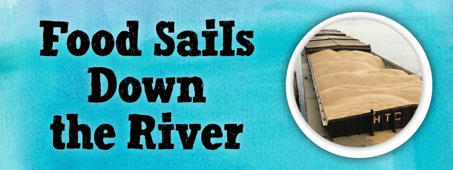 Food Sails Down River 