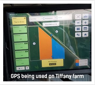 GPS being used on Tiffany Farm